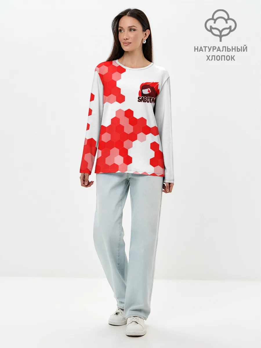 Лонгслив женский. Хлопок / AMONG US - IMPOSTOR