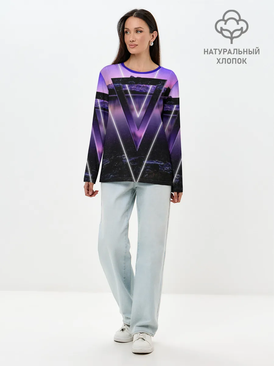 Лонгслив женский. Хлопок / ОЗЕРО