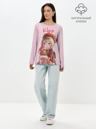 Лонгслив женский. Хлопок / Genshin Impact