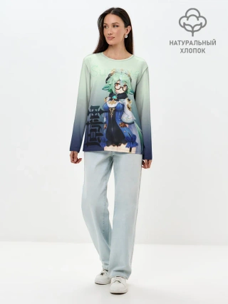 Лонгслив женский. Хлопок / Sucrose