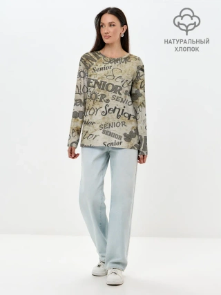 Лонгслив женский. Хлопок / Senior