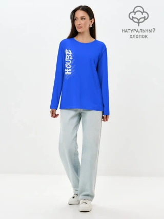 Лонгслив женский. Хлопок / House Dance