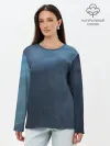 Лонгслив женский. Хлопок / Дымчатый