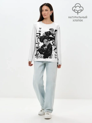 Лонгслив женский. Хлопок / Магическая битва