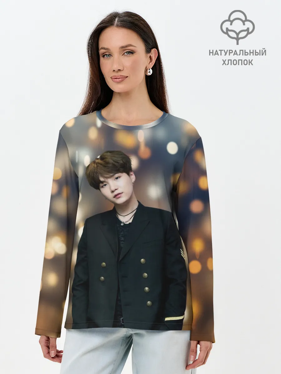 Лонгслив женский. Хлопок / MIN YOONGI