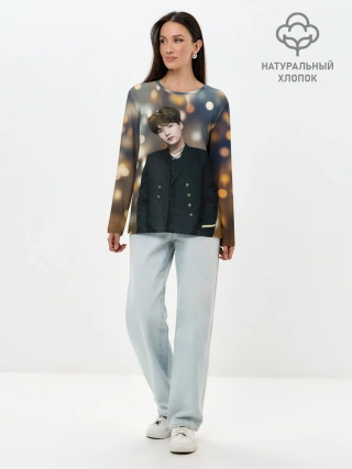 Лонгслив женский. Хлопок / MIN YOONGI