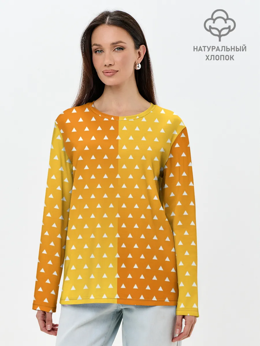 Лонгслив женский. Хлопок / ЗЕНИЦУ КИМОНО