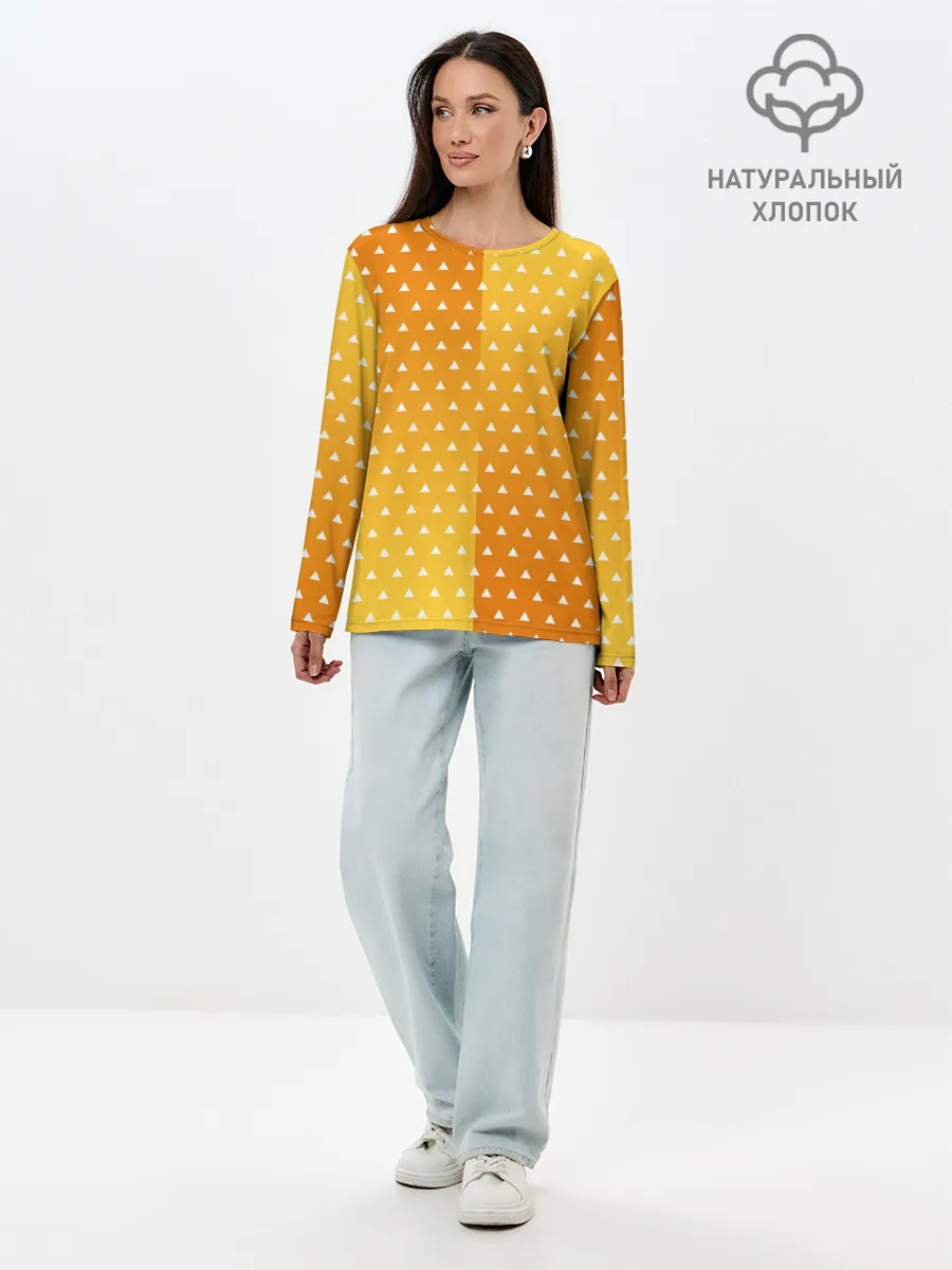 Лонгслив женский. Хлопок / ЗЕНИЦУ КИМОНО