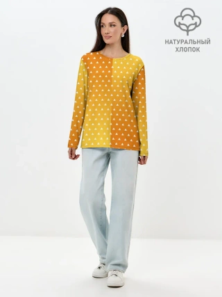 Лонгслив женский. Хлопок / ЗЕНИЦУ КИМОНО