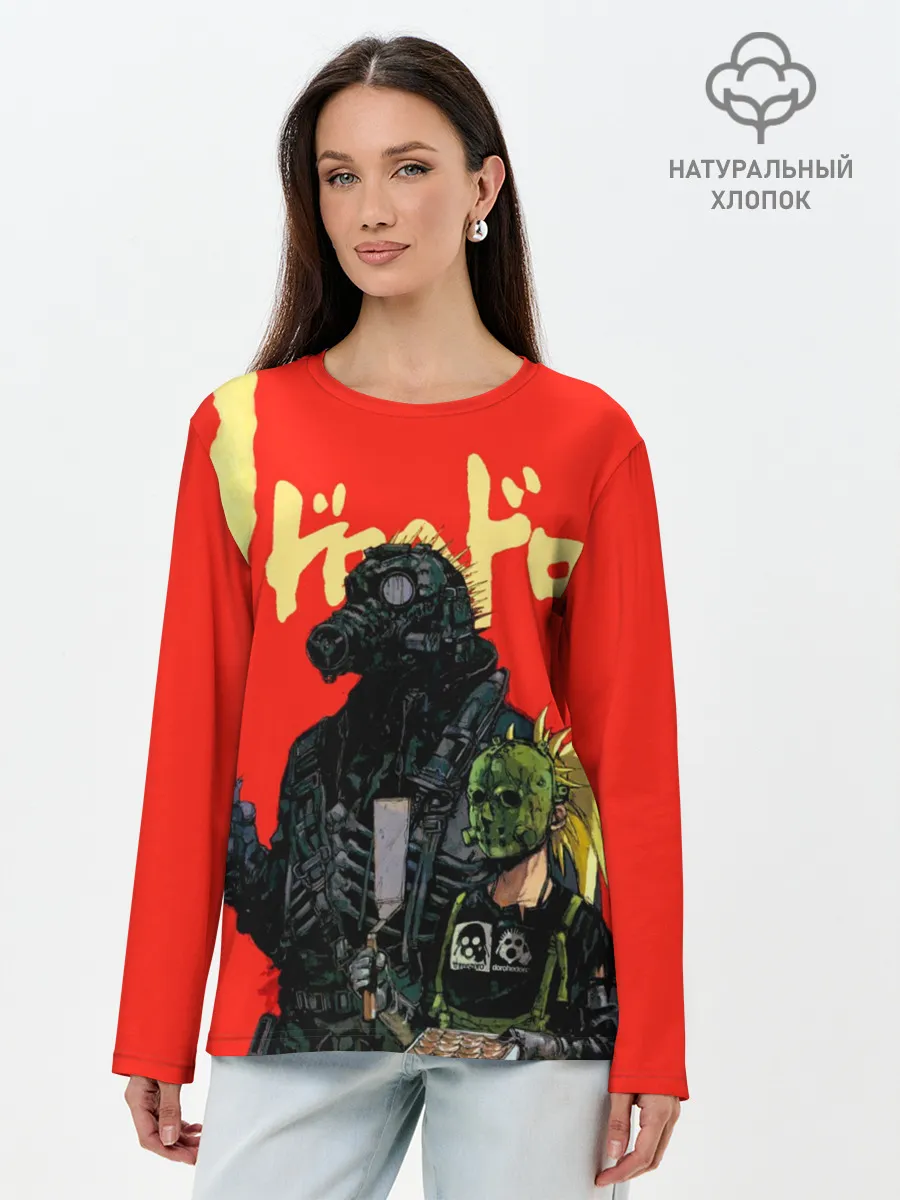 Лонгслив женский. Хлопок / Dorohedoro Кайман