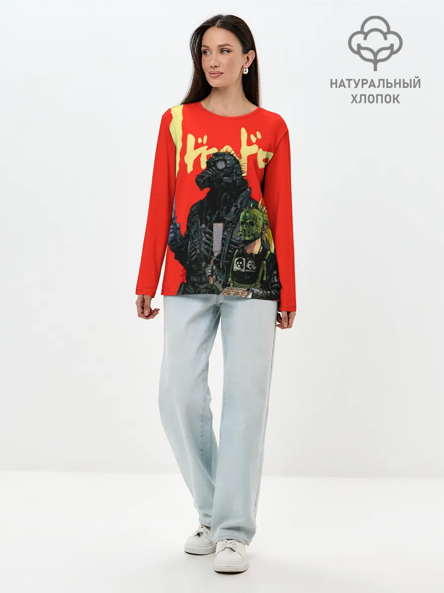 Лонгслив женский. Хлопок / Dorohedoro Кайман