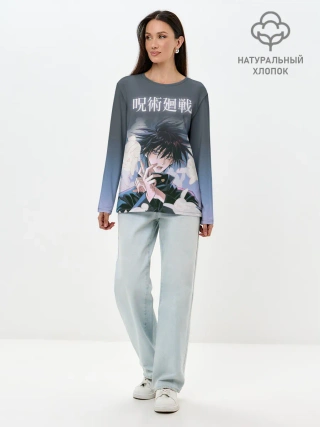Лонгслив женский. Хлопок / Магическая битва