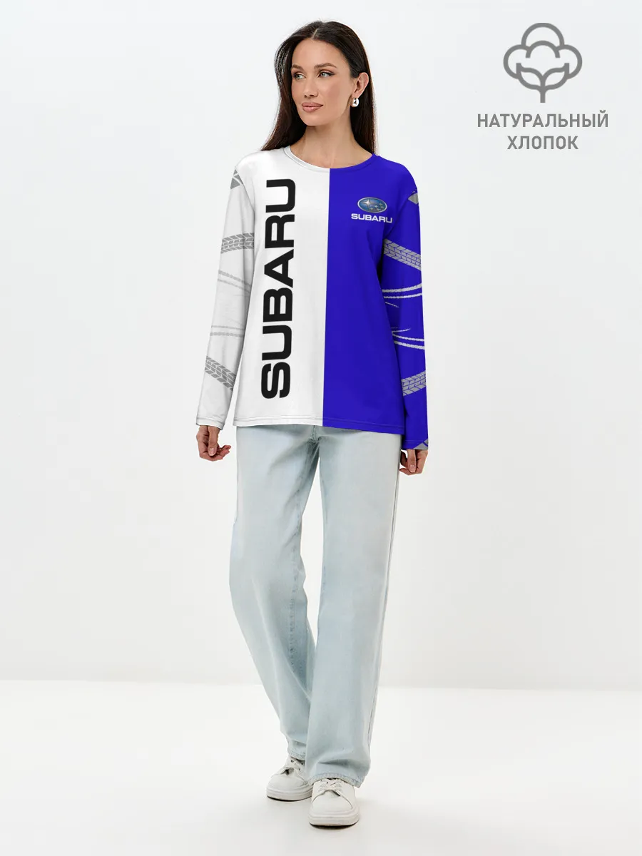 Лонгслив женский. Хлопок / SUBARU/Субару