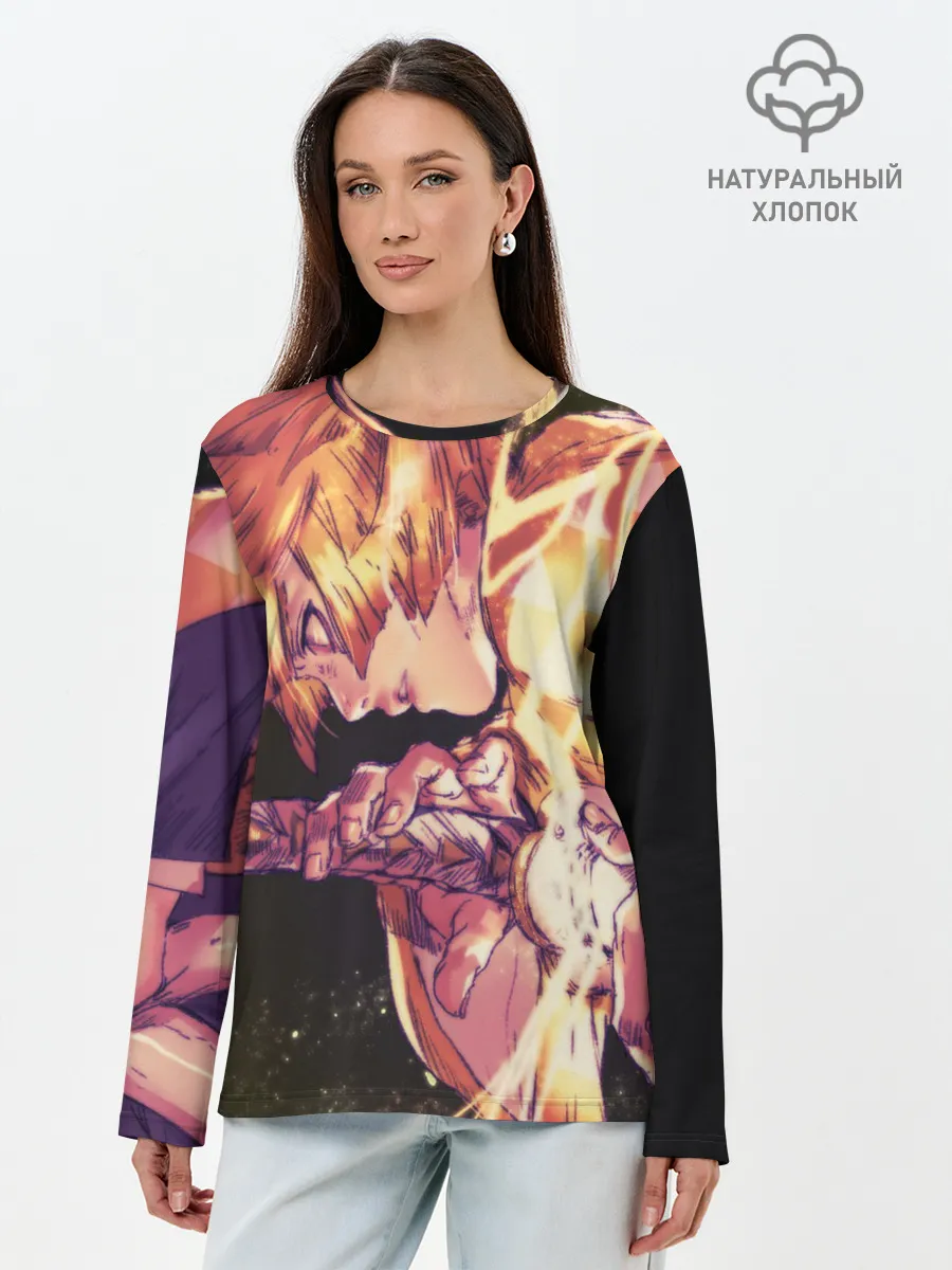 Лонгслив женский. Хлопок / ЗЕНИЦУ ИЗ КЛИНКА