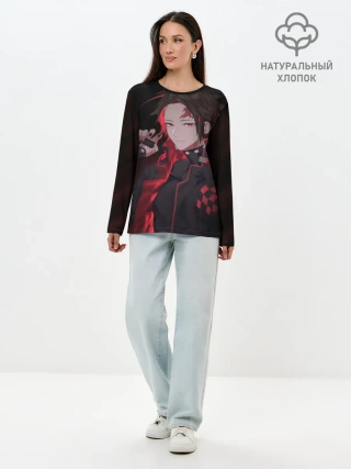 Лонгслив женский. Хлопок / КЛИНОК ТАНДЖИРО