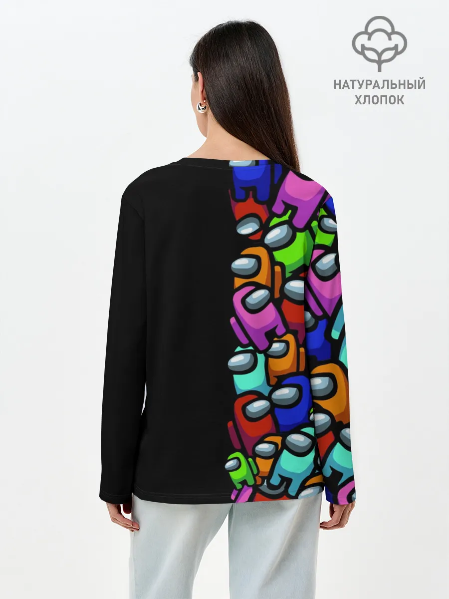 Лонгслив женский. Хлопок / Among us