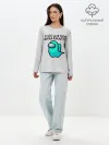 Лонгслив женский. Хлопок / among us