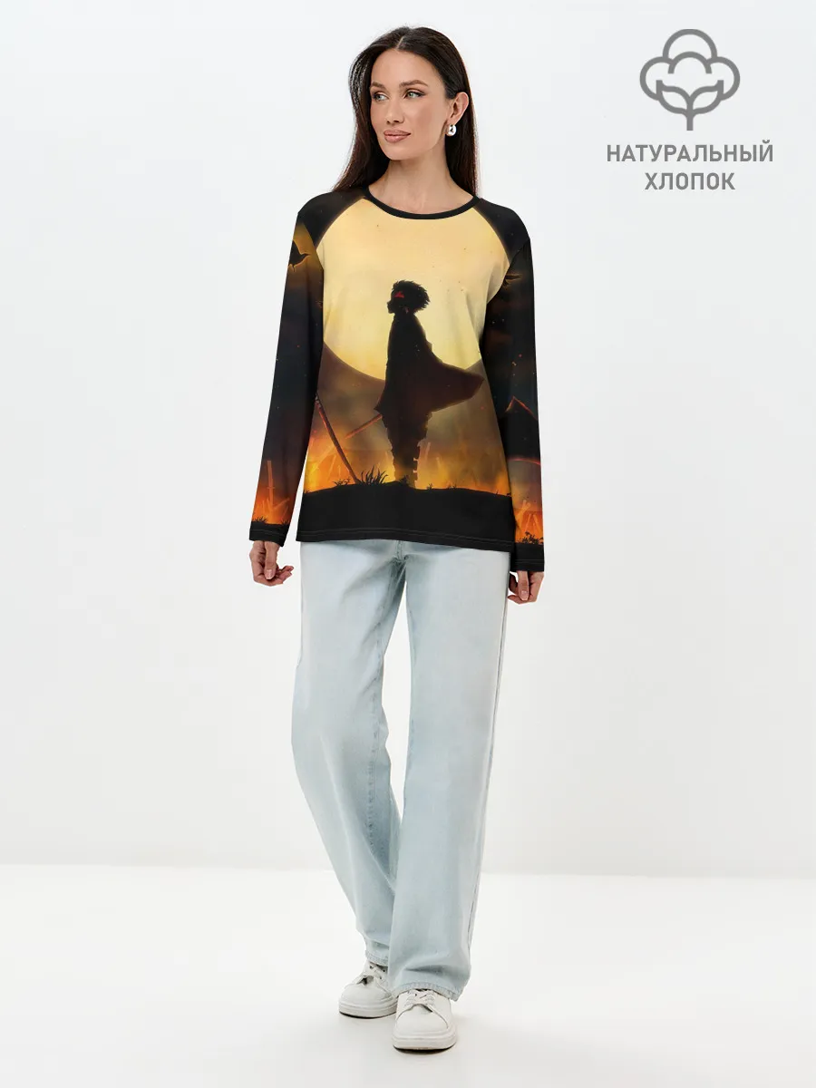 Лонгслив женский. Хлопок / ТАНДЖИРО