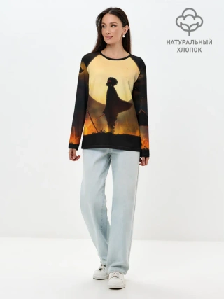 Лонгслив женский. Хлопок / ТАНДЖИРО