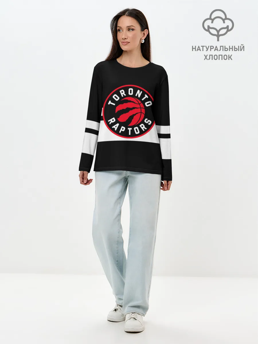 Лонгслив женский. Хлопок / TORONTO RAPTORS
