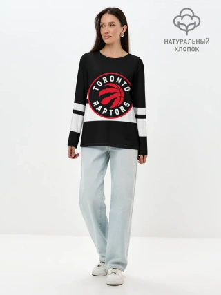 Лонгслив женский. Хлопок / TORONTO RAPTORS