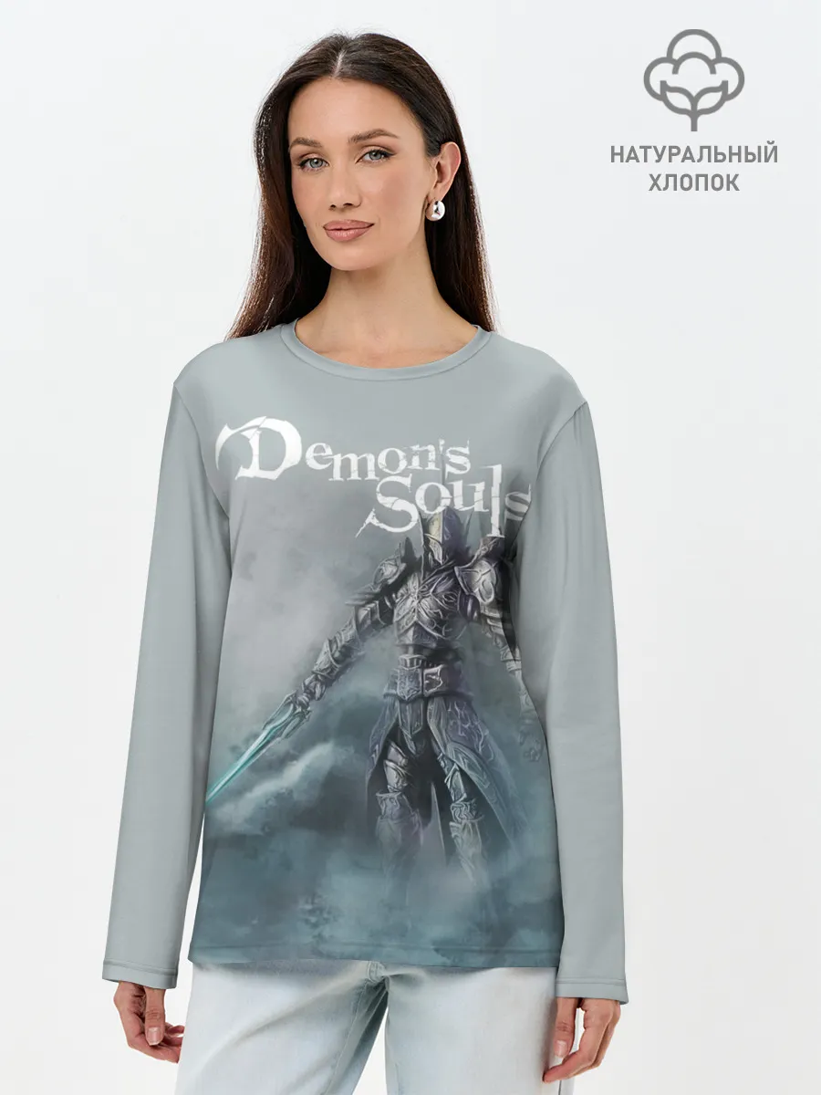Лонгслив женский. Хлопок / Demons souls