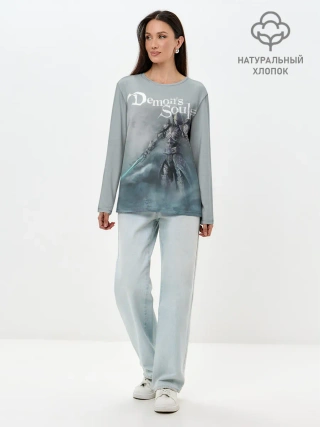 Лонгслив женский. Хлопок / Demons souls