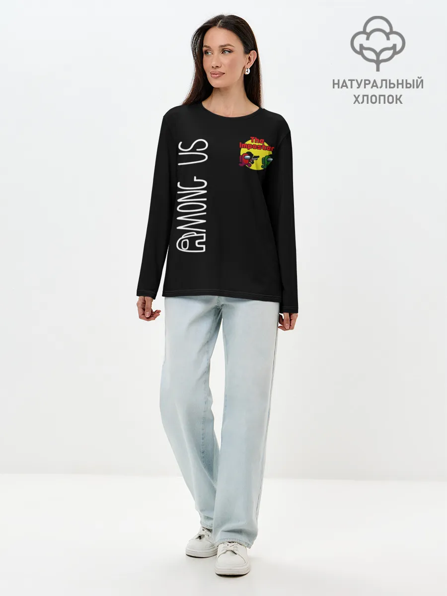 Лонгслив женский. Хлопок / Among Us | The Imposter