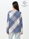 Лонгслив женский. Хлопок / Шотландка | Scottish | Tartan