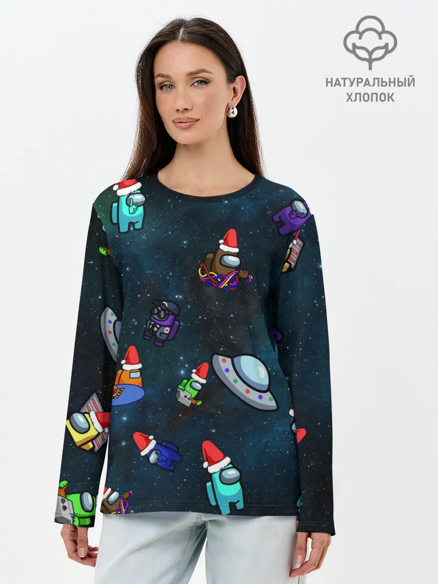 Лонгслив женский. Хлопок / Among Us 2021