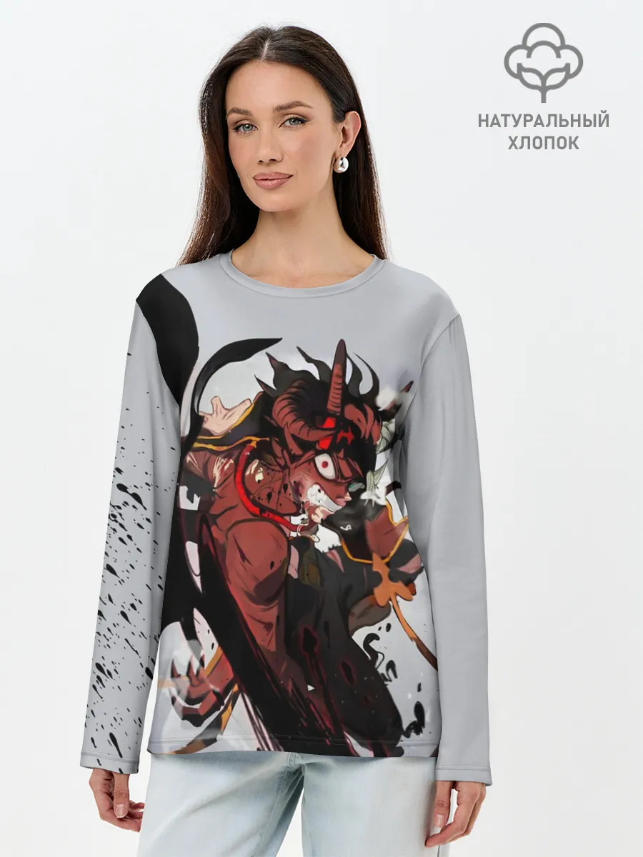 Лонгслив женский. Хлопок / Hell Asta