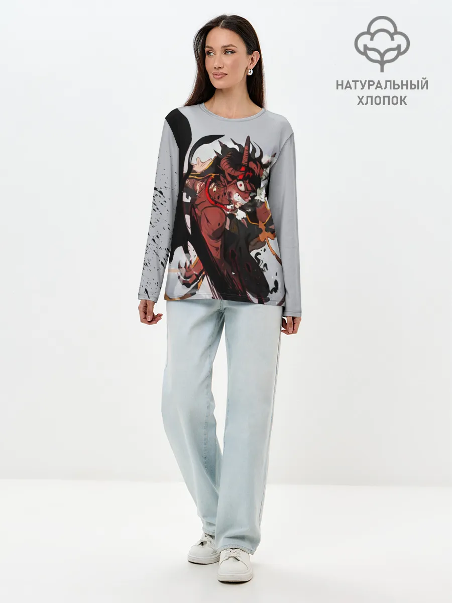 Лонгслив женский. Хлопок / Hell Asta