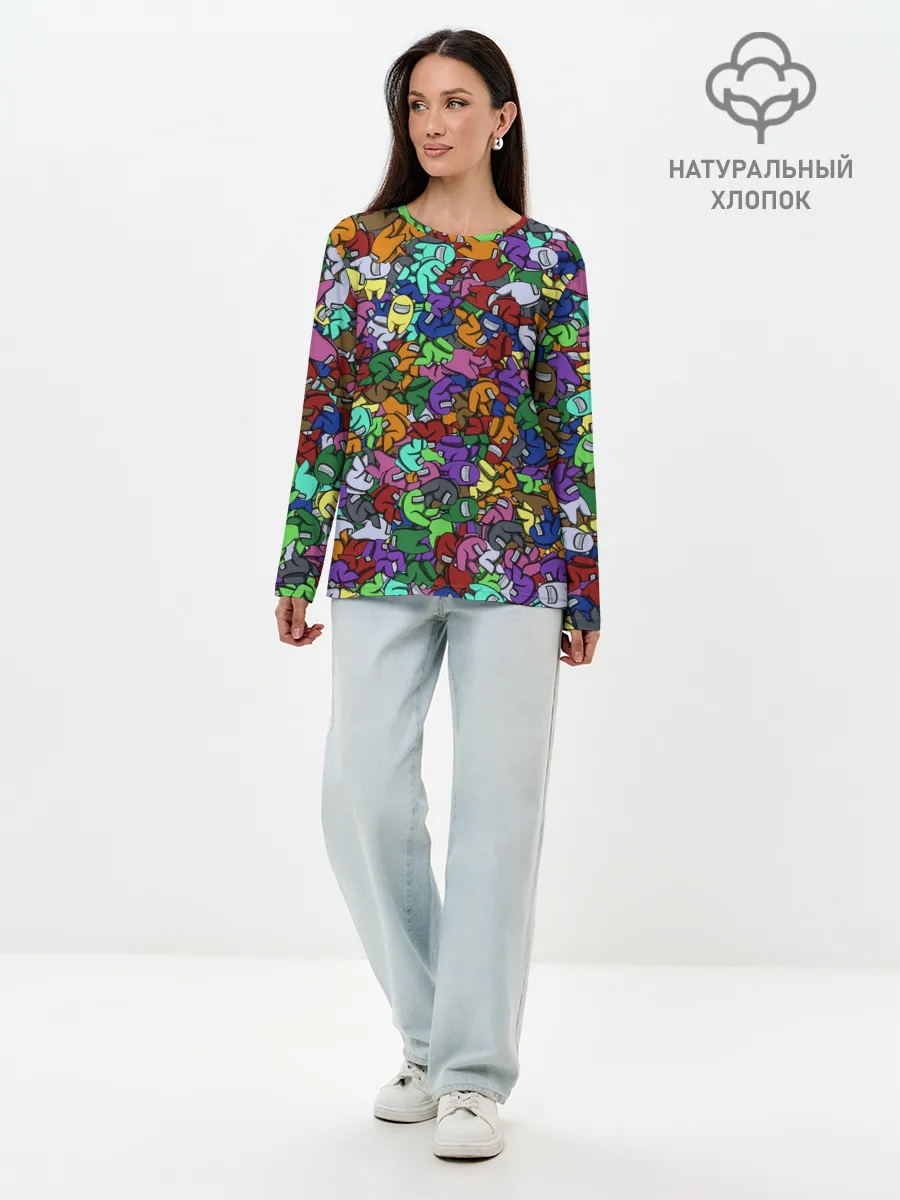 Лонгслив женский. Хлопок / Among Us Overload