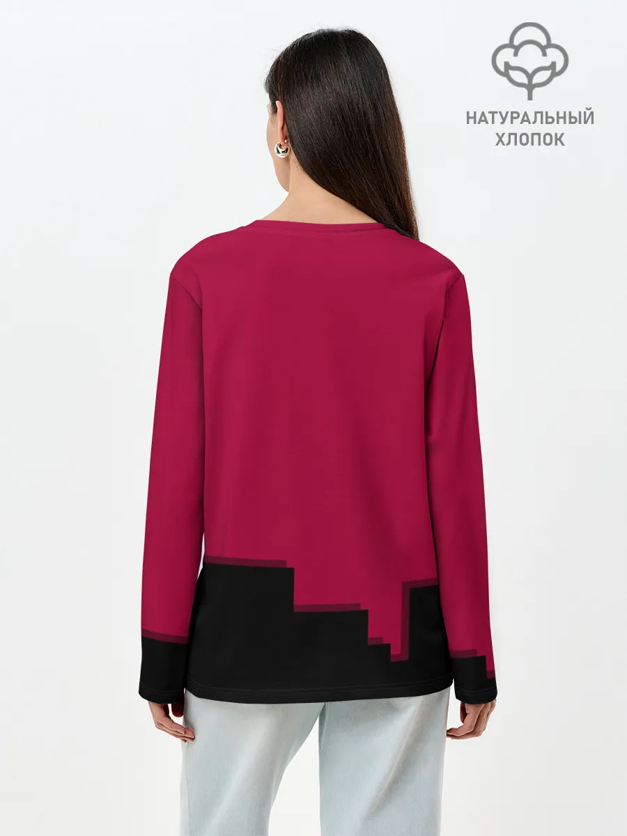 Лонгслив женский. Хлопок / Элегантно