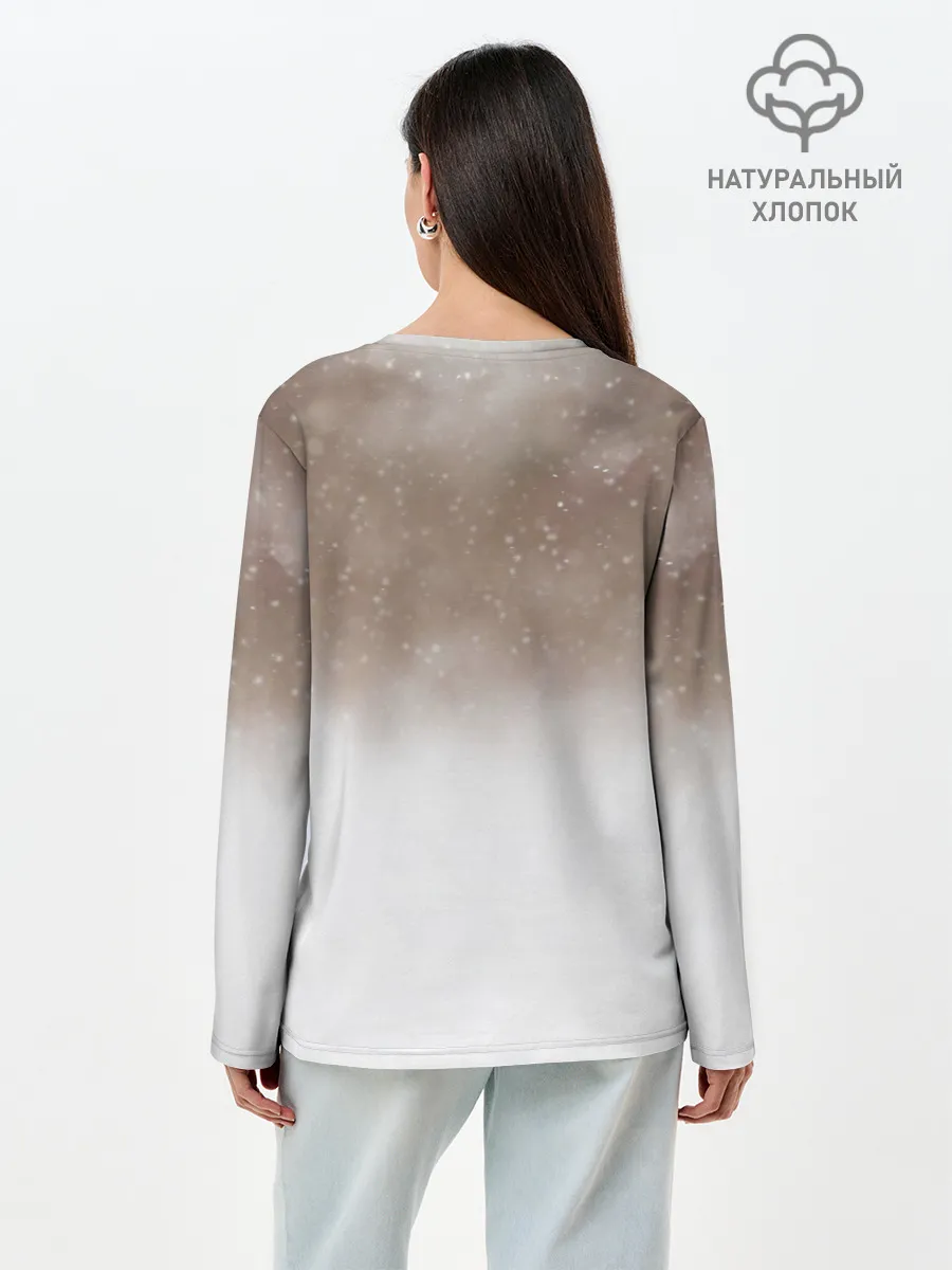 Лонгслив женский. Хлопок / Лиса