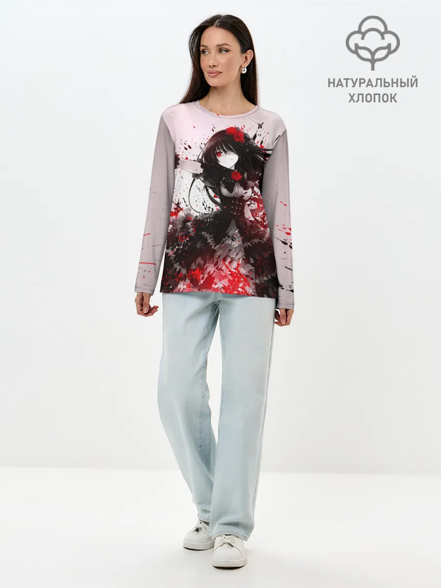 Лонгслив женский. Хлопок / рандеву с жизнью