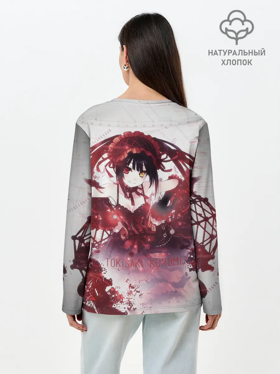 Лонгслив женский. Хлопок / Куруми Токисаки