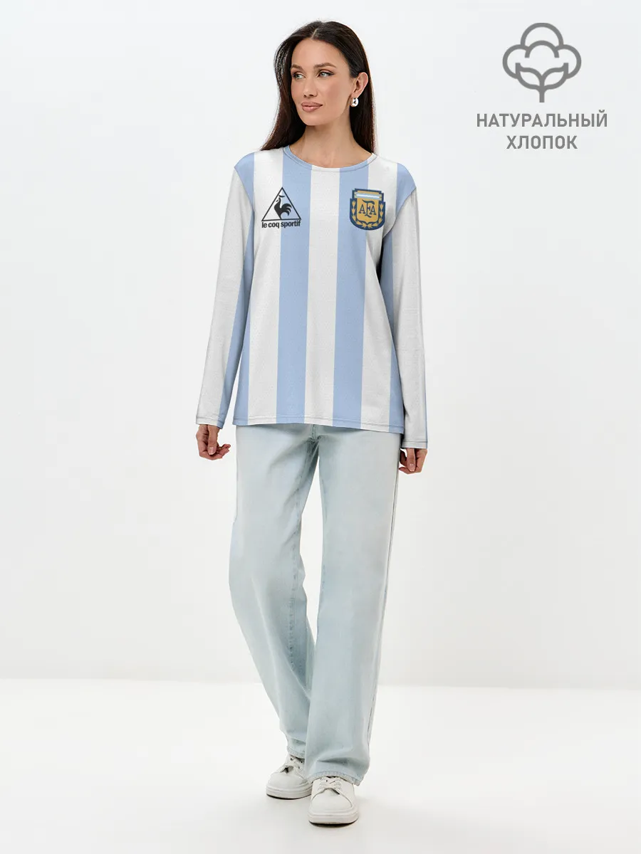 Лонгслив женский. Хлопок / Diego Maradona 10