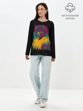 Лонгслив женский. Хлопок / Diego Maradona