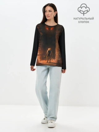 Лонгслив женский. Хлопок / Ведьмак