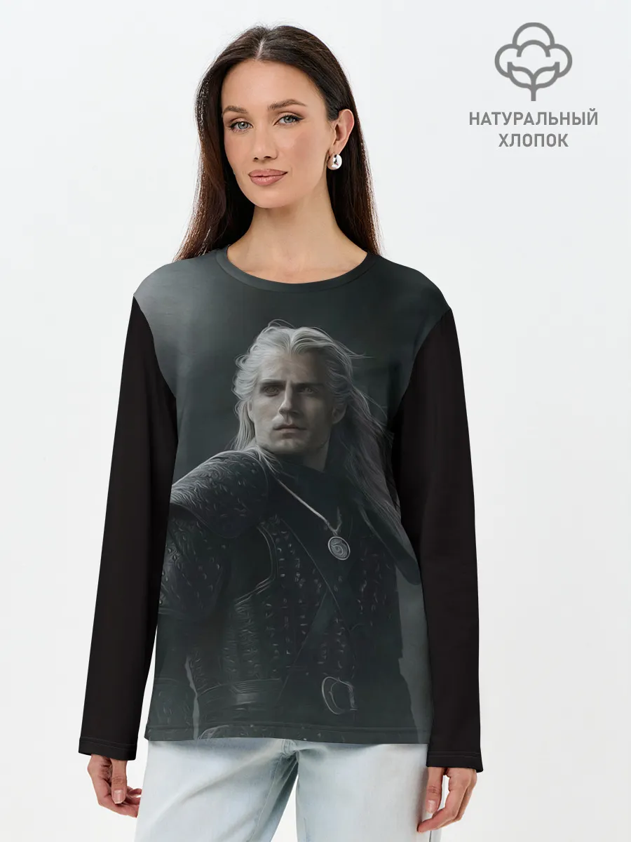 Лонгслив женский. Хлопок / Ведьмак 2