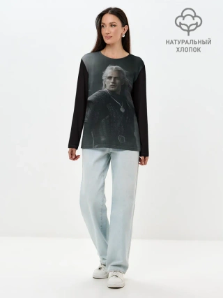 Лонгслив женский. Хлопок / Ведьмак 2