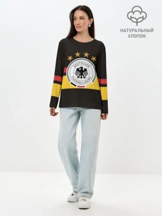 Лонгслив женский. Хлопок / СБОРНАЯ ГЕРМАНИИ