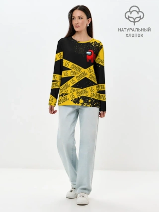 Лонгслив женский. Хлопок / AMONG US / Амонг Ас