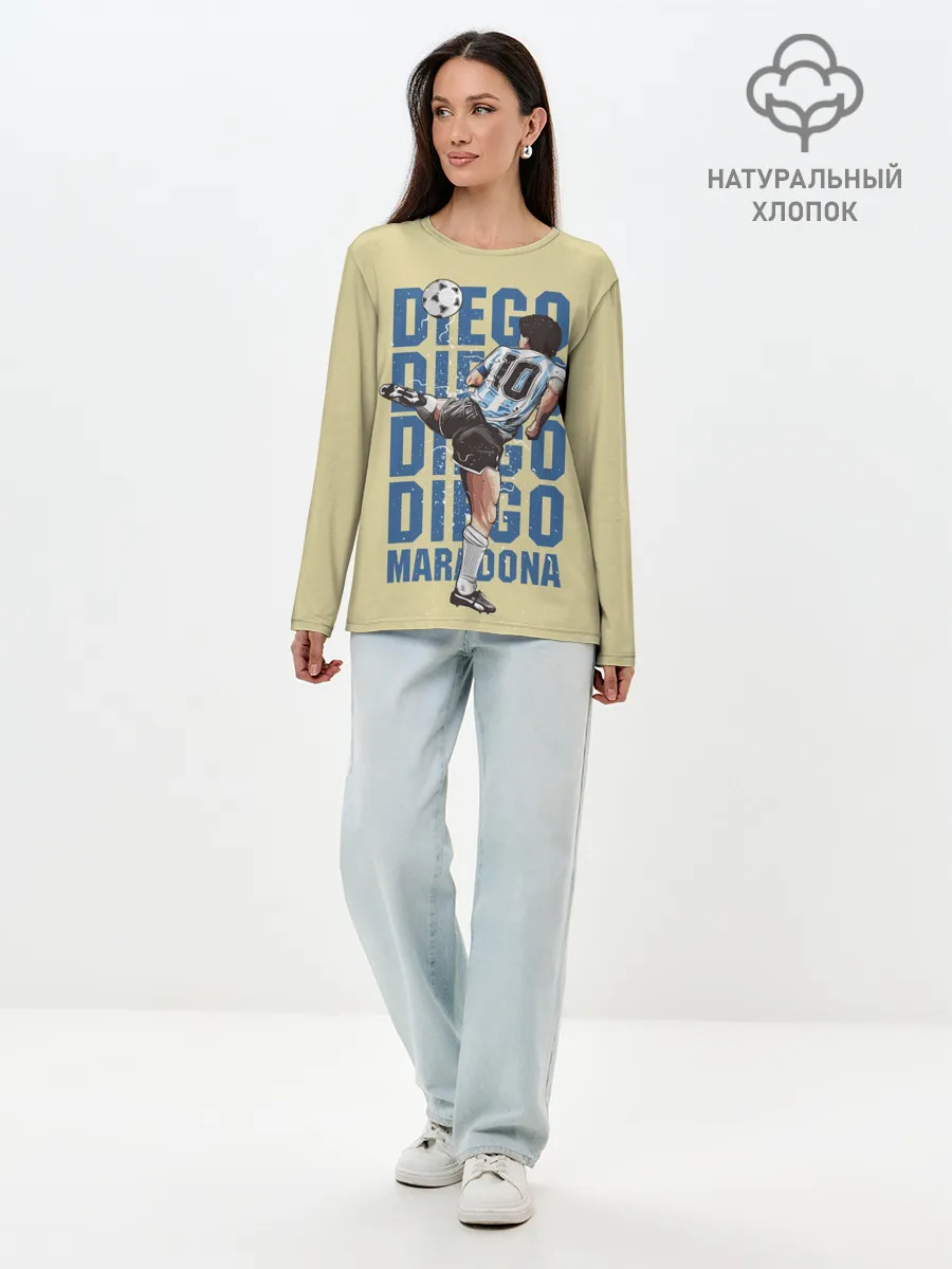 Лонгслив женский. Хлопок / Diego Diego