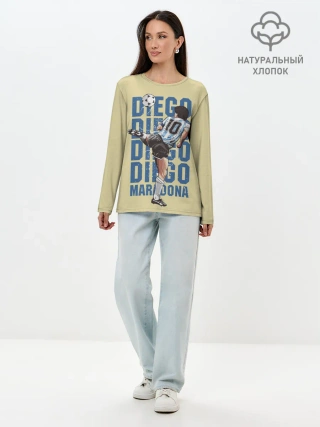 Лонгслив женский. Хлопок / Diego Diego