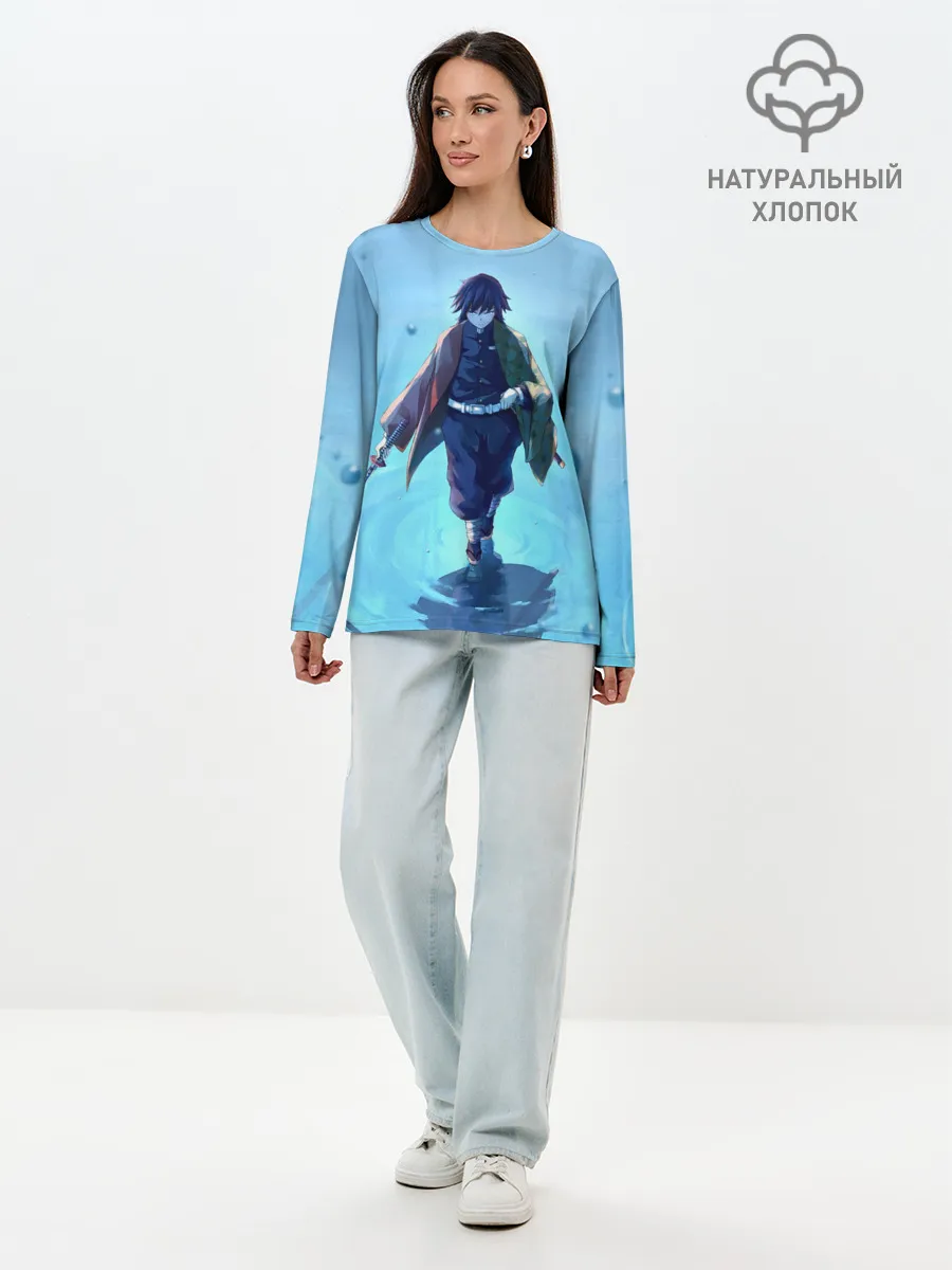 Лонгслив женский. Хлопок / ГИЮ ТОМИОКА