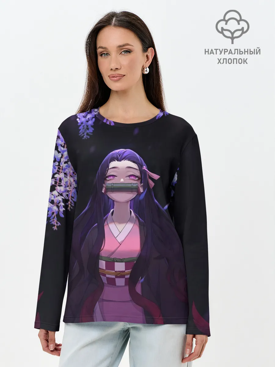 Лонгслив женский. Хлопок / НЕДЗУКА