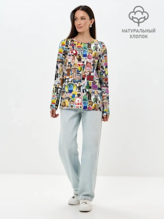 Лонгслив женский. Хлопок / Roblox | Роблокс