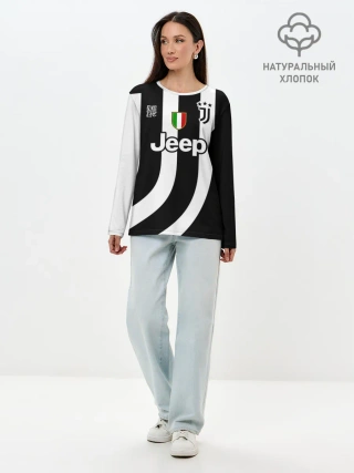 Лонгслив женский. Хлопок / JUVENTUS